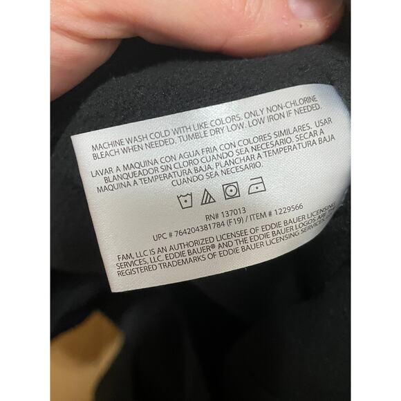 Eddie Bauer Men's 34 x 30 Black Fleece‎ Lined Weather Resistant Outdoor Pants - Picture 5 of 6